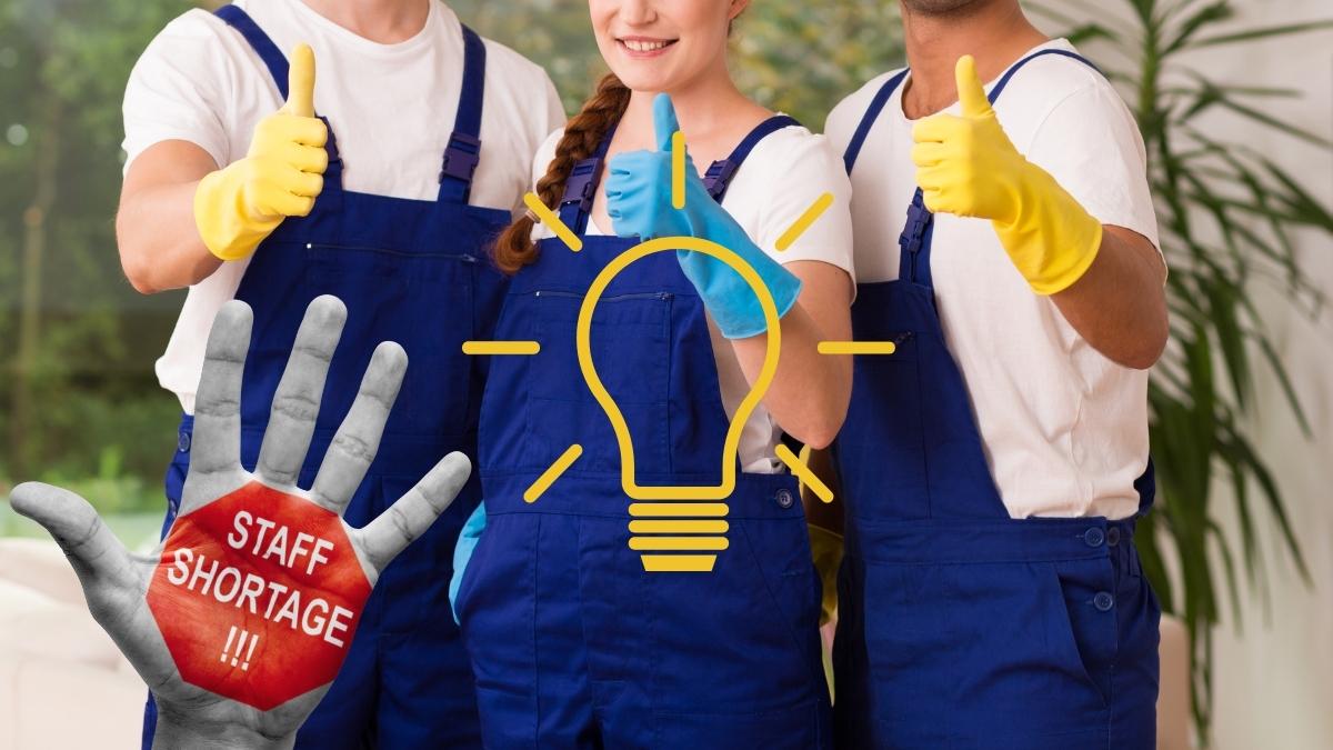 janitorial cleaning staff shortage problem solution
